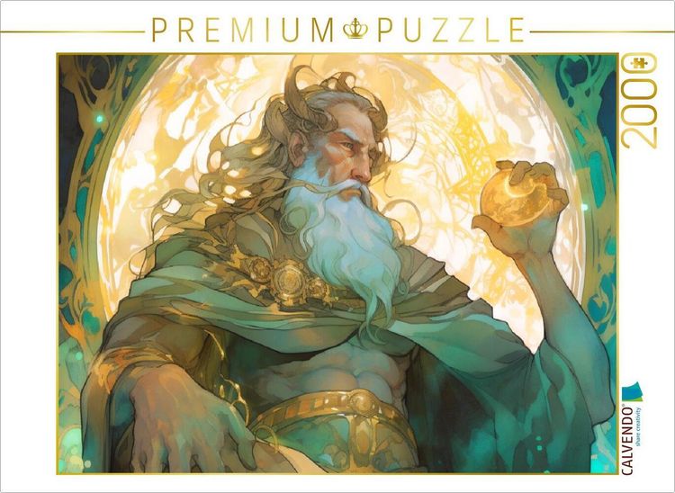Produktbild: CALVENDO Puzzle Ein keltischer Gott auf seinem Thron | 2000 Teile Lege-Gr&ouml;&szlig;e 90x67cm Foto-Puzzle f&uuml;r gl&uuml;ckliche Stunden