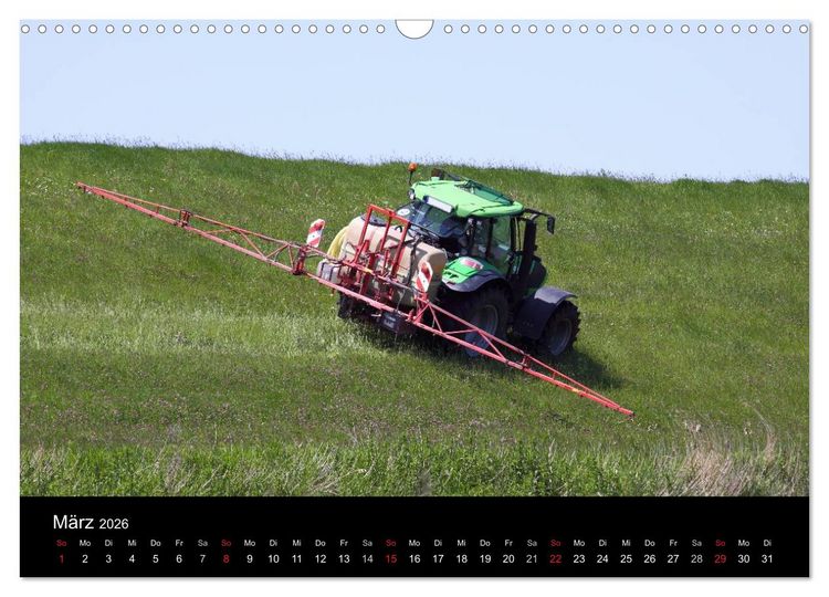 Produktbild: Trecker & Co. bei der Arbeit - Landwirtschaft in Ostfriesland (Wandkalender 2026 DIN A3 quer), CALVENDO Monatskalender