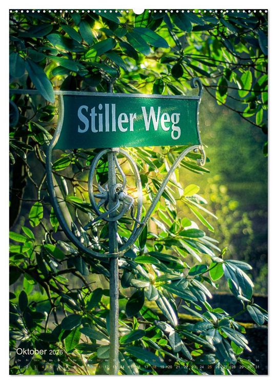 Produktbild: Die stillen Momente im Ohlsdorfer Friedhof (Wandkalender 2026 DIN A2 hoch), CALVENDO Monatskalender