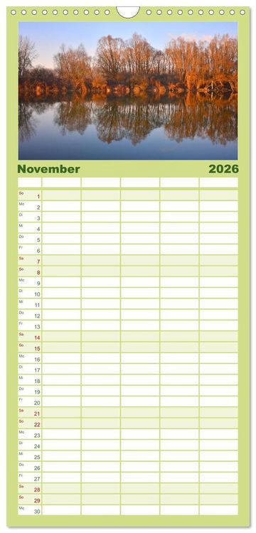 Produktbild: Familienplaner 2026 - Auw&auml;lder bei Enns mit 5 Spalten (Wandkalender, 21 x 45 cm) CALVENDO