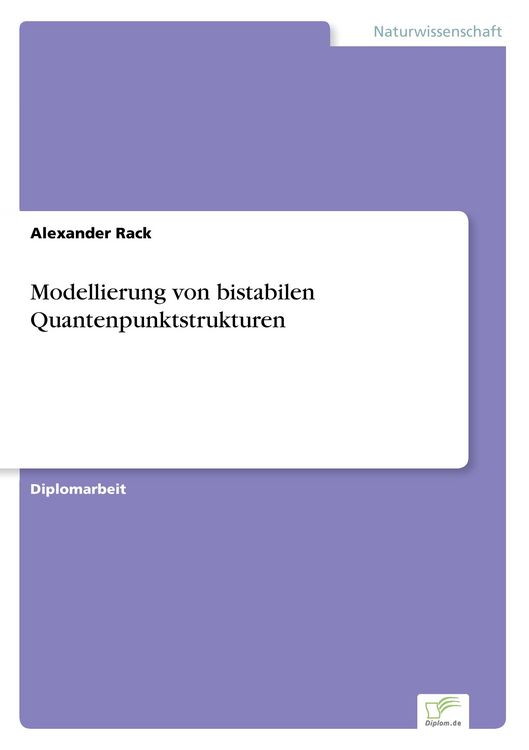 Produktbild: Modellierung von bistabilen Quantenpunktstrukturen