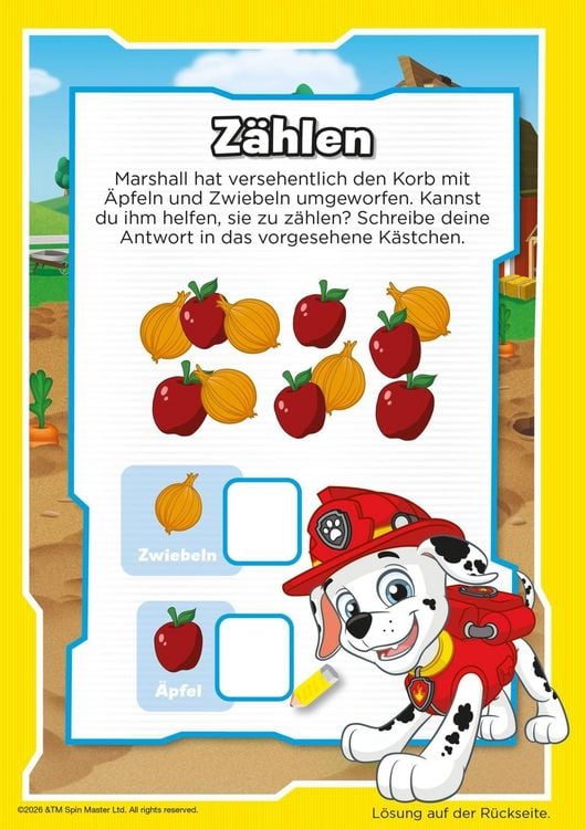 Produktbild: PAW Patrol Kindergartenheft: Mein pfotenstarker Spa&szlig;block