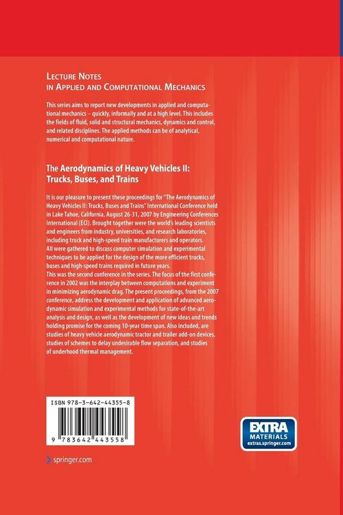 Produktbild: The Aerodynamics of Heavy Vehicles II: Trucks, Buses, and Trains