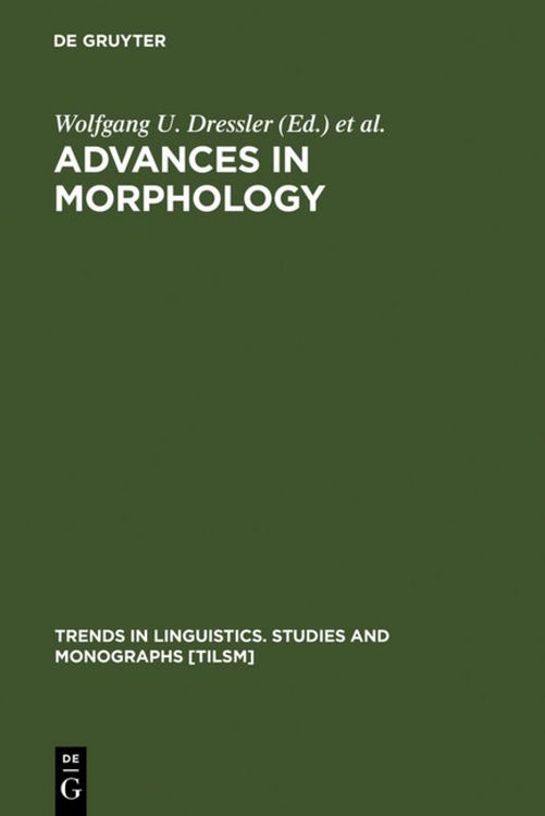 Produktbild: Advances in Morphology