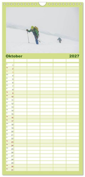 Produktbild: Familienplaner 2027 - Climbing Solutions - Bergsport weltweit mit 5 Spalten (Wandkalender, 21 x 45 cm) CALVENDO