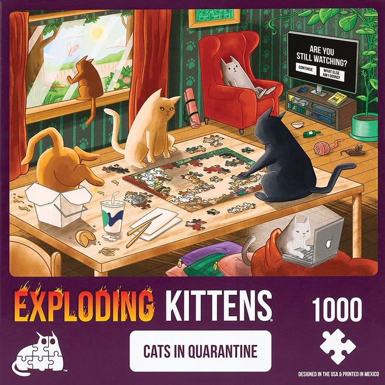 Bild vom Artikel Exploding Kittens - Puzzle - Cats in Quarantine vom Autor Exploding Kittens