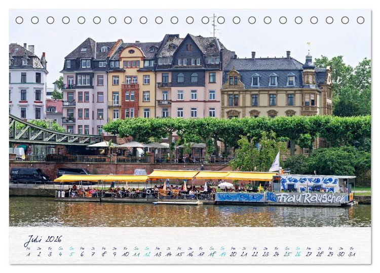 Produktbild: Furioses Frankfurt am Main (Tischkalender 2026 DIN A5 quer), CALVENDO Monatskalender