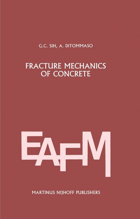 Produktbild: Fracture mechanics of concrete: Structural application and numerical calculation