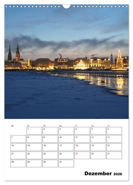 Produktbild: Sch&ouml;nes Hamburg (Wandkalender 2026 DIN A3 hoch), CALVENDO Monatskalender