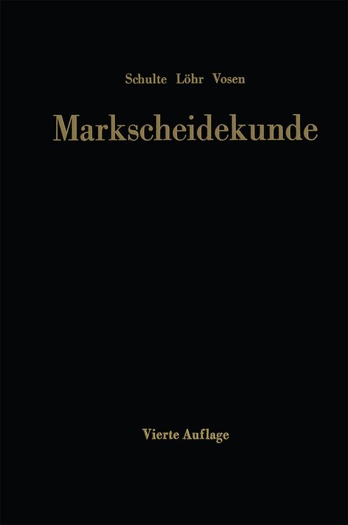 Produktbild: Markscheidekunde f&uuml;r das Studium und die betriebliche Praxis