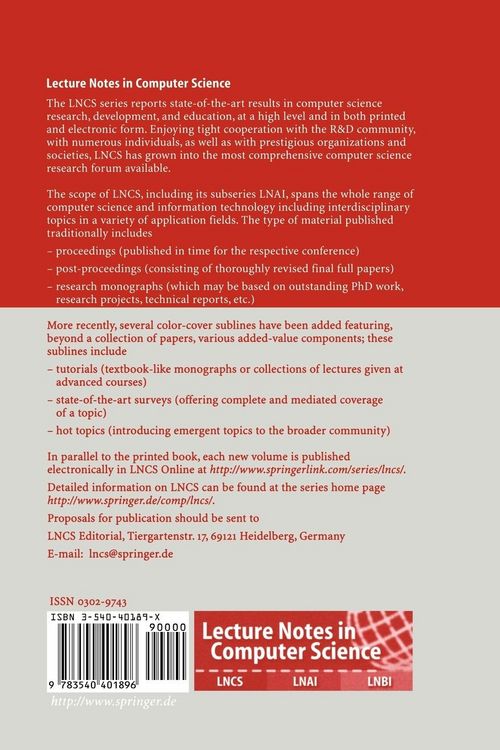 Produktbild: Intelligence and Security Informatics