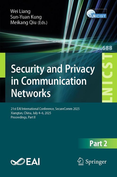 Produktbild: Security and Privacy in Communication Networks