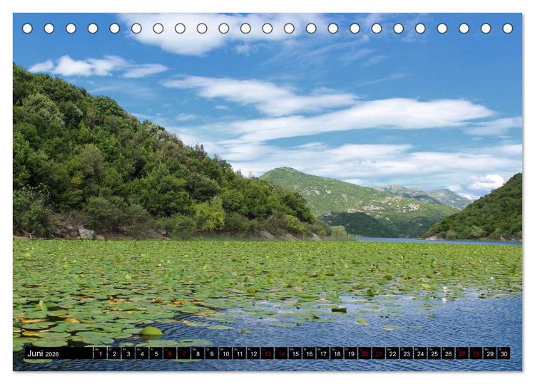 Produktbild: Unterwegs in Montenegro (Tischkalender 2026 DIN A5 quer), CALVENDO Monatskalender