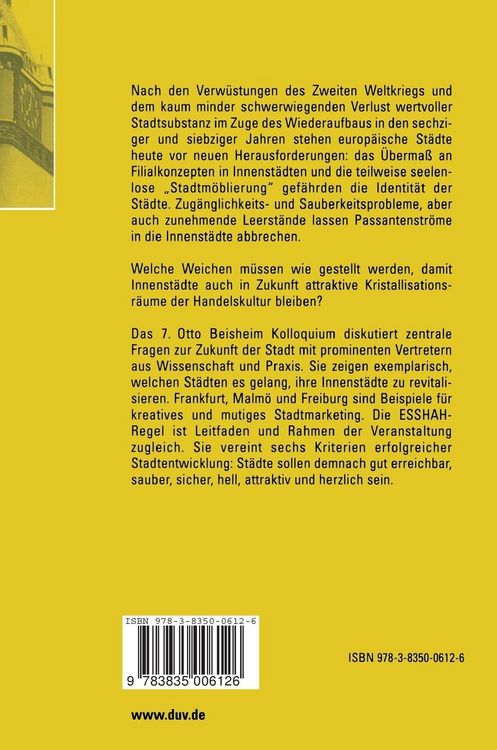Produktbild: Zukunft der Innenstadt