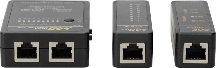 Produktbild: Digitus DN-14001-1 Netzwerktester Passend f&uuml;r (Netzwerk-Spezifikationen (CAT)): CAT 3, CAT 5, CAT 6, CAT 7a