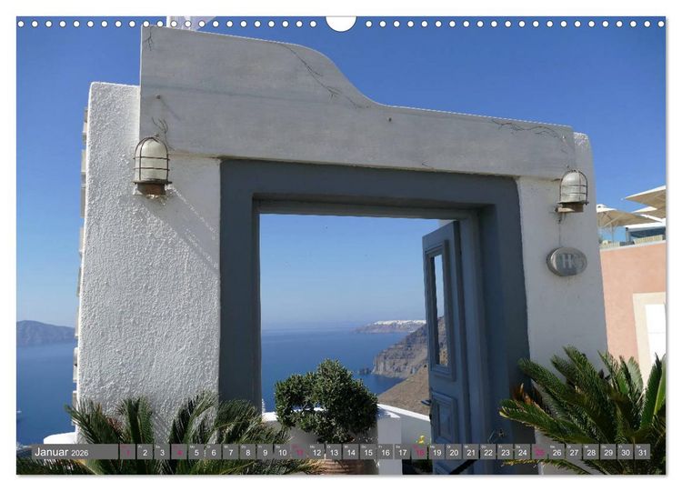 Produktbild: Santorini - Insel ewiger Liebe (Wandkalender 2026 DIN A3 quer), CALVENDO Monatskalender