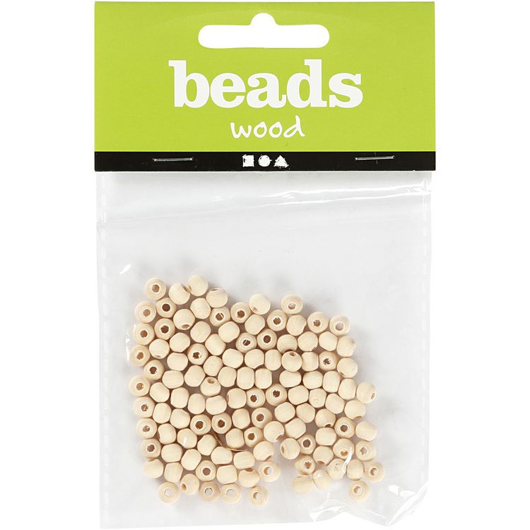 Produktbild: Creativ Company Holzperle, D 5 mm, Lochgr&ouml;&szlig;e 1,5 mm, , 100 Stk