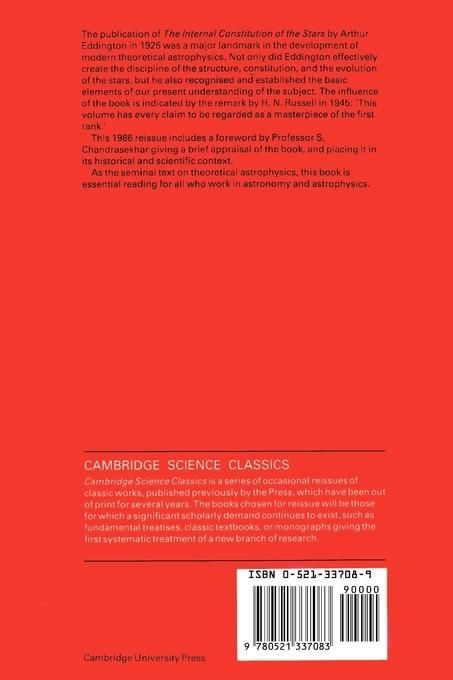 Produktbild: The Internal Constitution of the Stars