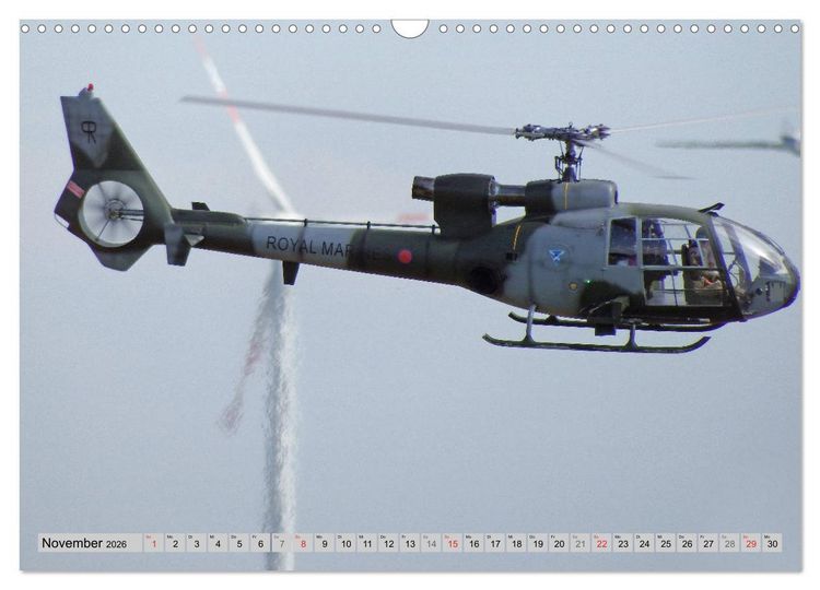 Produktbild: Semiscale-Modellhubschrauber (Wandkalender 2026 DIN A3 quer), CALVENDO Monatskalender