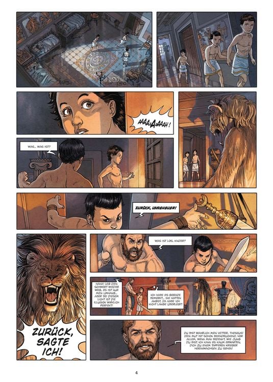 Produktbild: Mythen der Antike: Theseus und der Minotaurus (Graphic Novel)