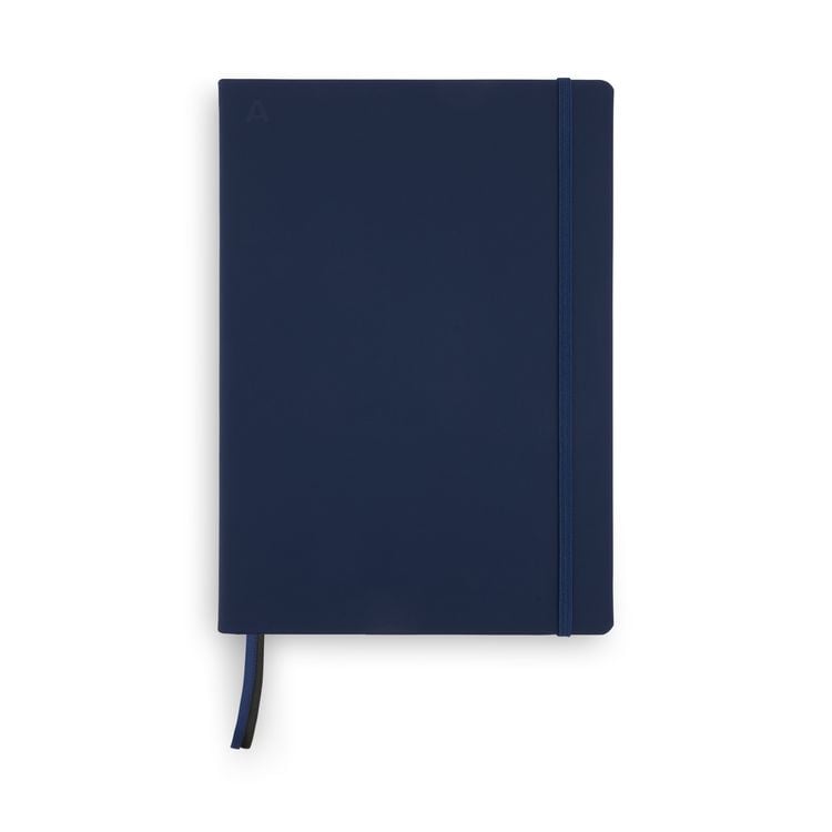 Produktbild: Notizbuch A4 Hardcover Navy Blue Blanko, 192 Seiten