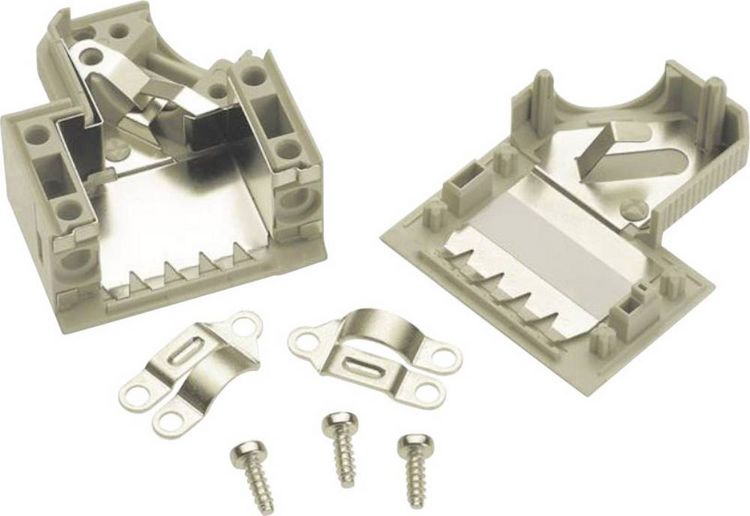 Produktbild: Harting 09 67 025 0573 09670250573 Polzahl: 25 Kunststoff 45&deg; Grau 1St.