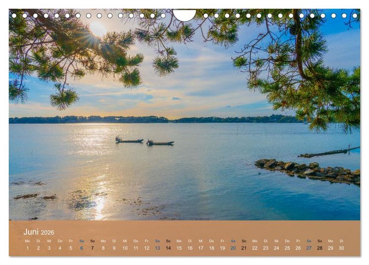 Produktbild: Die Bretagne - Sonne und das Meer (Wandkalender 2026 DIN A4 quer), CALVENDO Monatskalender