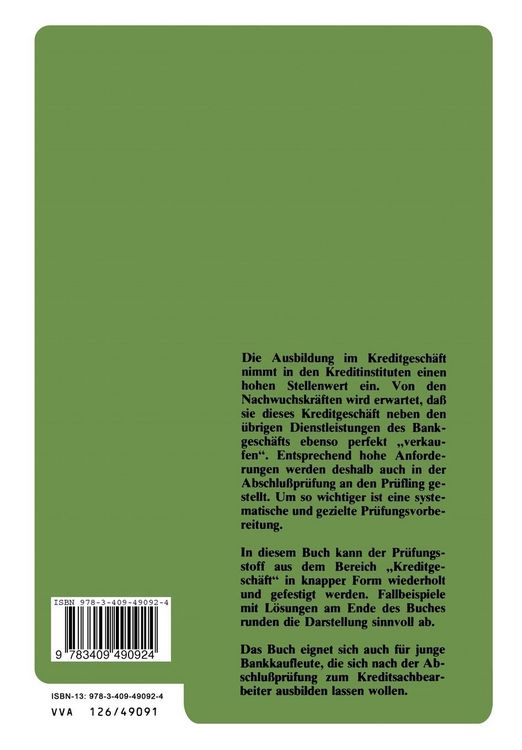 Produktbild: Das Kreditgesch&auml;ft in der Abschlu&szlig;pr&uuml;fung des Bankkaufmanns
