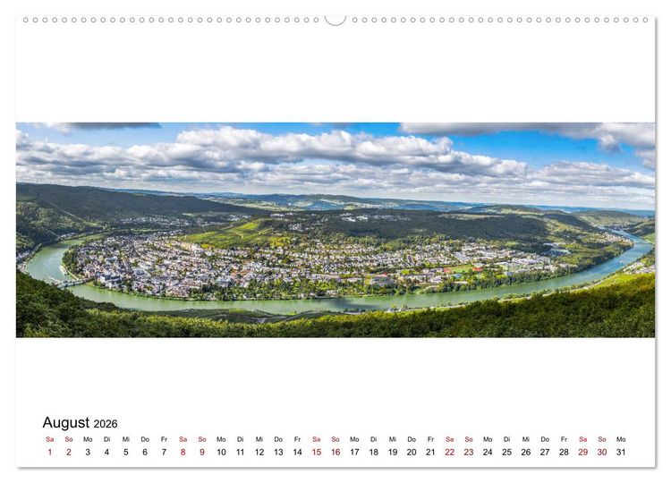 Produktbild: Mosel im Panorama (hochwertiger Premium Wandkalender 2026 DIN A2 quer), Kunstdruck in Hochglanz
