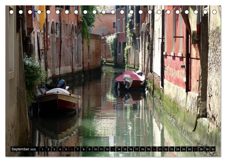 Produktbild: Auf den Kan&auml;len von Venedig (Tischkalender 2026 DIN A5 quer), CALVENDO Monatskalender