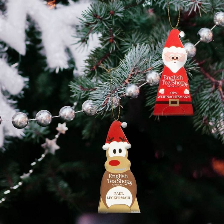 Produktbild: Wintertee Geschenk "Fr&ouml;hliche Weihnachtsgesellen" Teefiguren, BIO, 5 Sorten, 10 Pyramidenbeutel