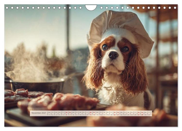 Produktbild: Cavalier King Charles Spaniel. Die lustigsten Cavalier Momente des Jahres. (Wandkalender 2027 DIN A4 quer), CALVENDO Monatskalender