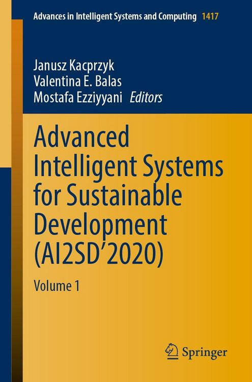 Produktbild: Advanced Intelligent Systems for Sustainable Development (AI2SD'2020)