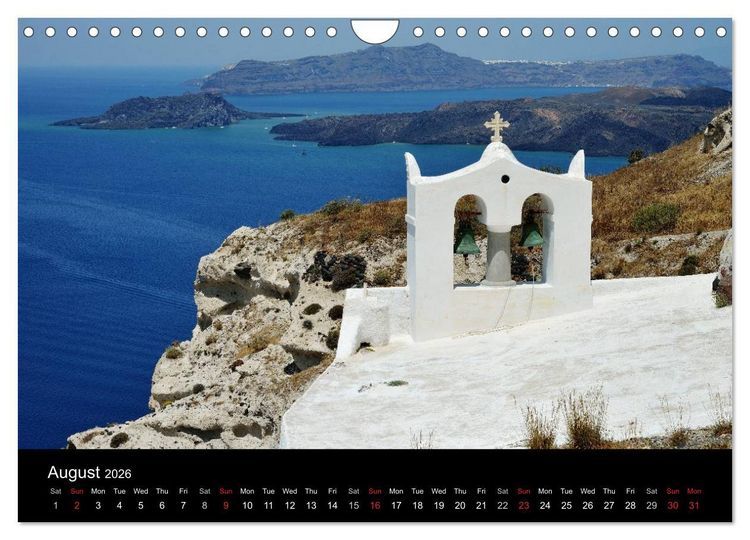 Produktbild: Churches and monasteries in Greece (Wall Calendar 2026 DIN A4 landscape), CALVENDO 12 Month Wall Calendar