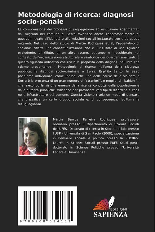 Produktbild: Metodologia di ricerca: diagnosi socio-penale