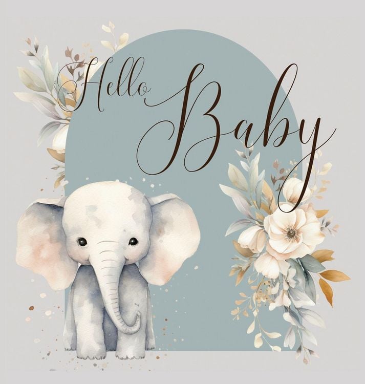 Produktbild: Hello Baby, Baby Shower Guest Book (hardback)