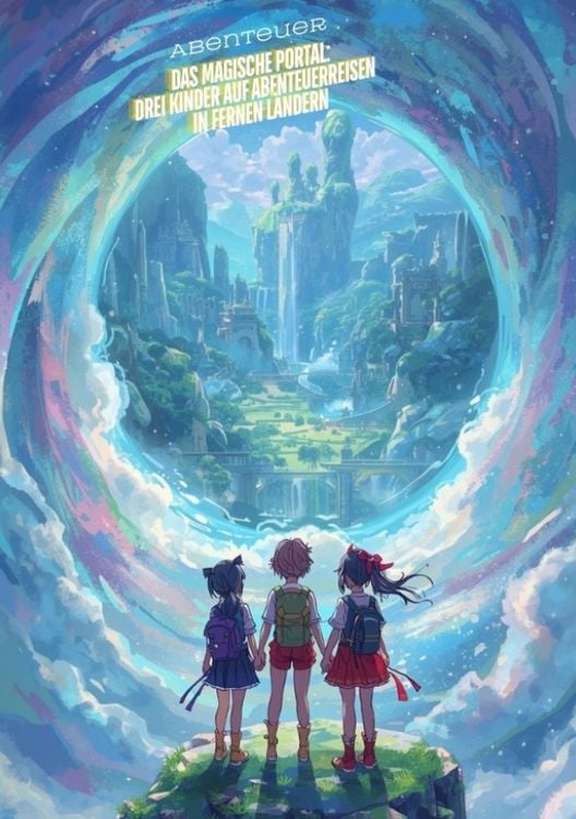 Produktbild: Das magische Portal: Drei Kinder auf Abenteuerreisen in fernen L&auml;ndern: Kinderbuch mit Inspirierenden Geschichten &uuml;ber innere St&auml;rke, Mut, Selbstvertr