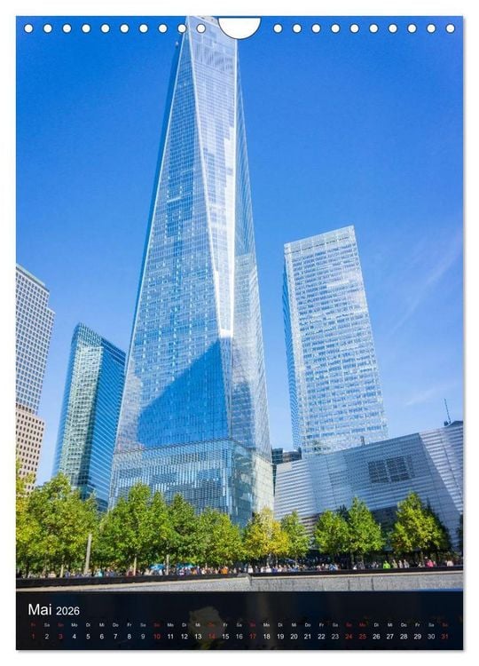 Produktbild: New York Wolkenkratzer (Wandkalender 2026 DIN A4 hoch), CALVENDO Monatskalender
