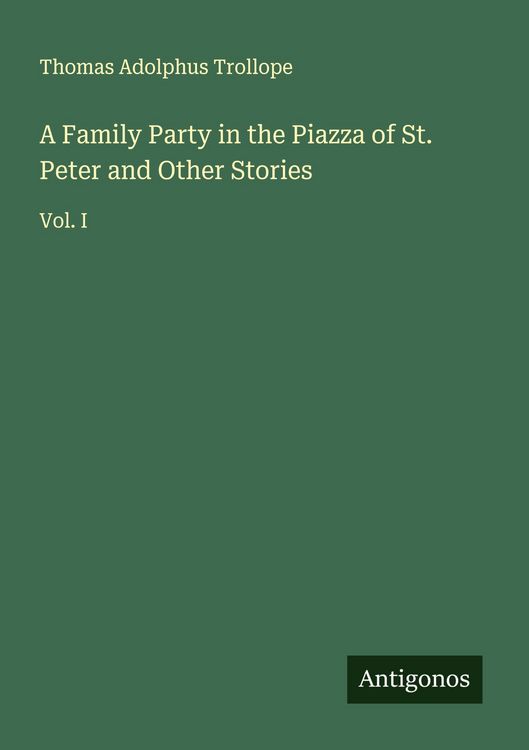 Produktbild: A Family Party in the Piazza of St. Peter and Other Stories
