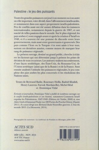 Produktbild: Palestine : le jeu des puissants