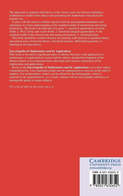 Produktbild: Quantum Field Theory for Mathematicians