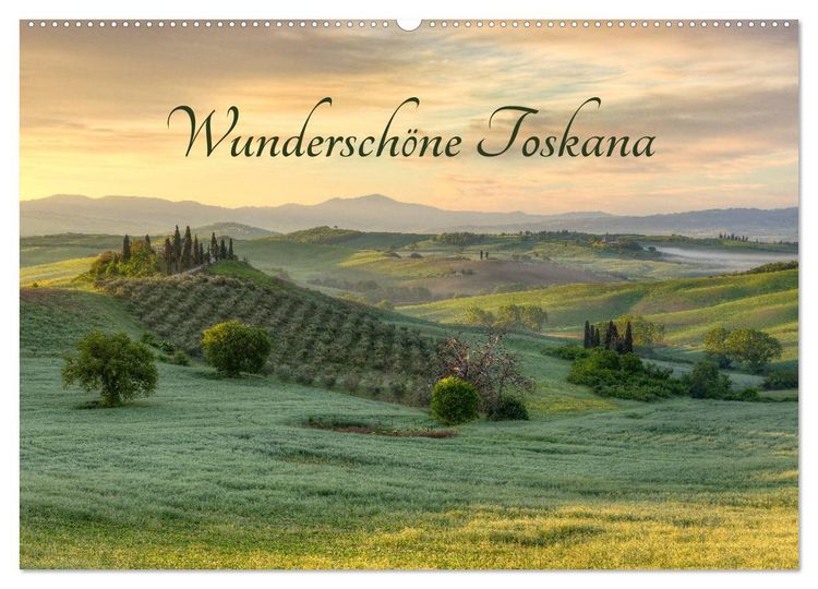 Produktbild: Wundersch&ouml;ne Toskana (Wandkalender 2026 DIN A2 quer), CALVENDO Monatskalender