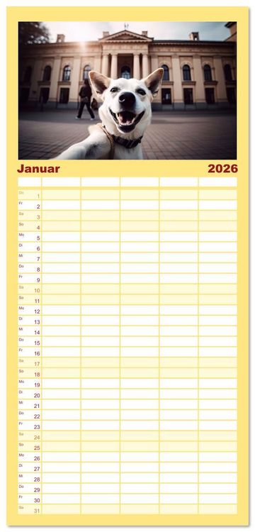 Produktbild: Familienplaner 2026 - Endlich erfolgreich geschieden mit 5 Spalten (Wandkalender, 21 x 45 cm) CALVENDO