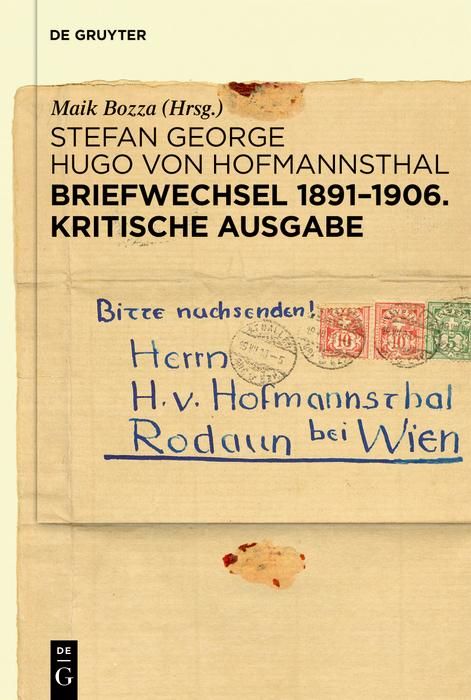 Produktbild: Briefwechsel 1891-1906. Kritische Ausgabe