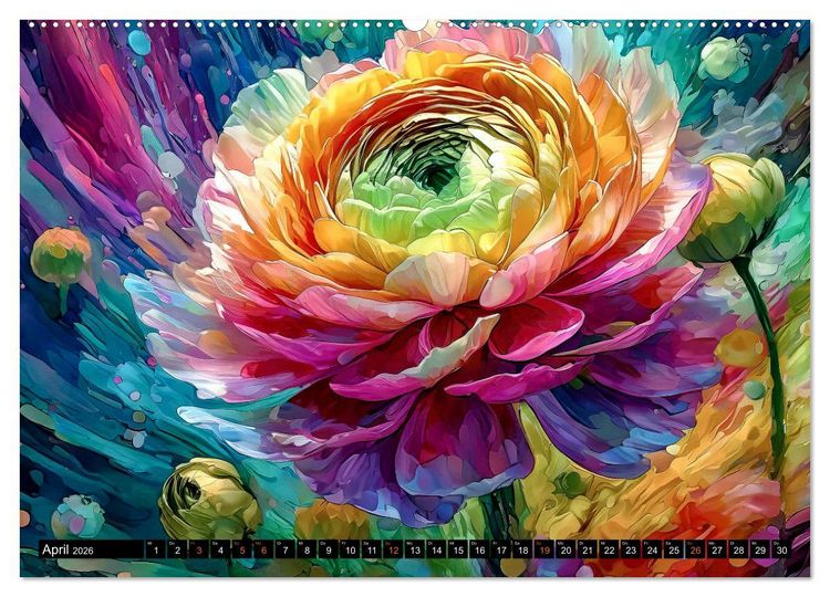 Produktbild: Bl&uuml;hende Zauberwelt (hochwertiger Premium Wandkalender 2026 DIN A2 quer), Kunstdruck in Hochglanz