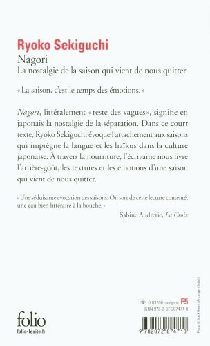 Produktbild: Nagori : la nostalgie de la saison qui vient de nous quitter