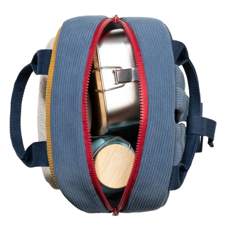 Produktbild: SIEBER Gl&uuml;hw&uuml;rmchen - Kinderrucksack, KIGA Kindergartenrucksack Elena, ocker/dunkelblau, 7 Liter