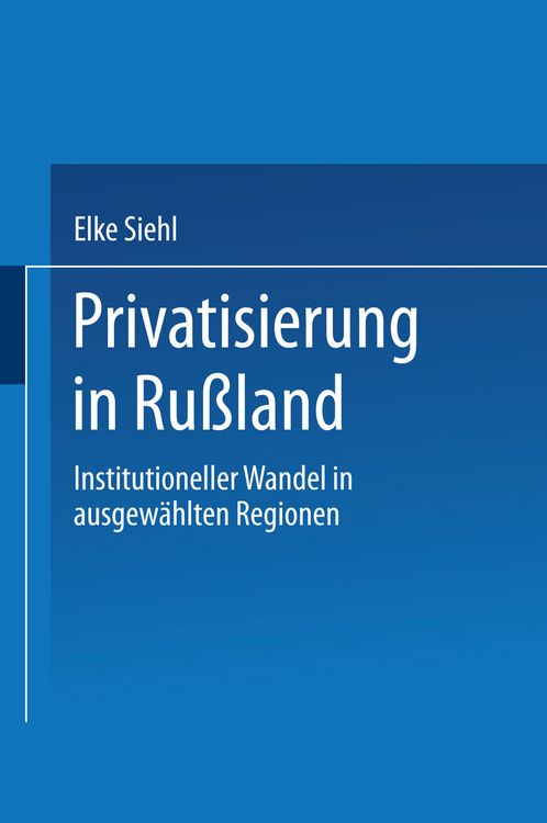 Produktbild: Privatisierung in Ru&szlig;land