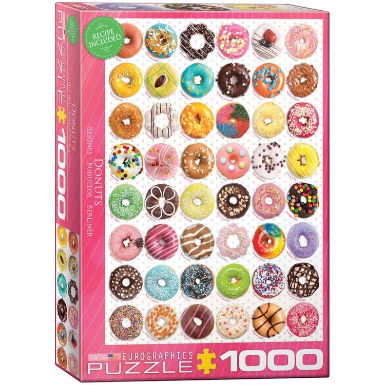 Produktbild: Puzzle 1000 Teile - Donuts Tops - Sweet Collection