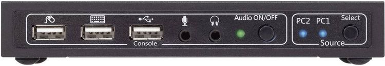 Produktbild: SpeaKa Professional 2 Port KVM-Umschalter HDMI USB 1920 x 1080 Pixel, 3840 x 2160 Pixel